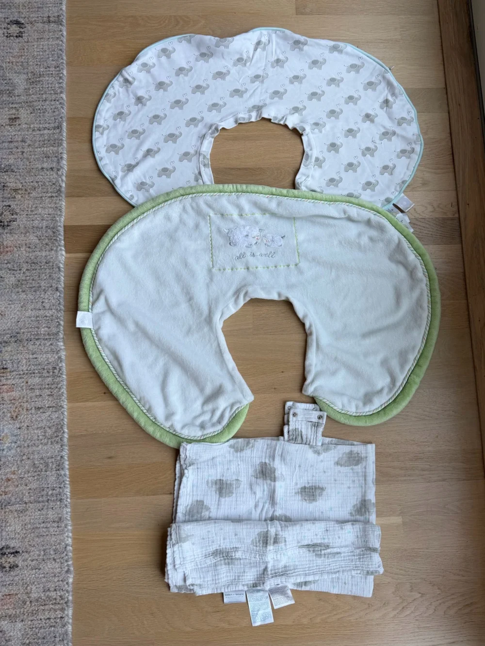 Set of 2 Boppy Nursing Pillow Covers and Aden by Aden Car seat canopy